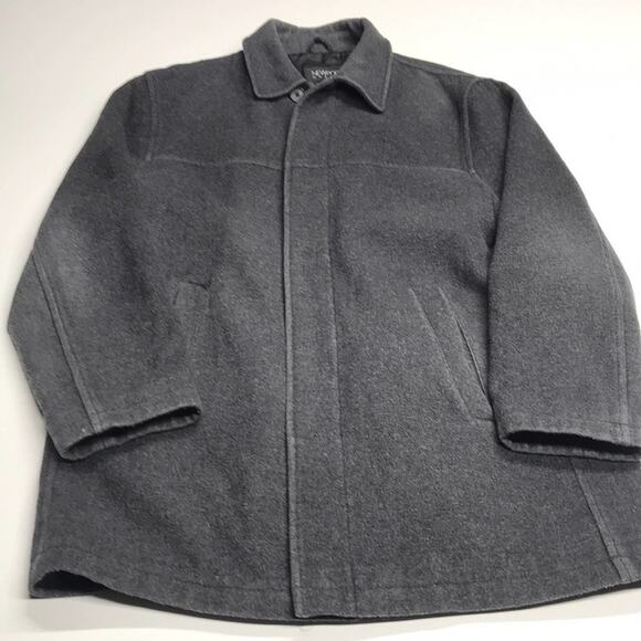 NEWPORT HARBOR Womens Large Gray Wool Coat - Picture 1 of 4